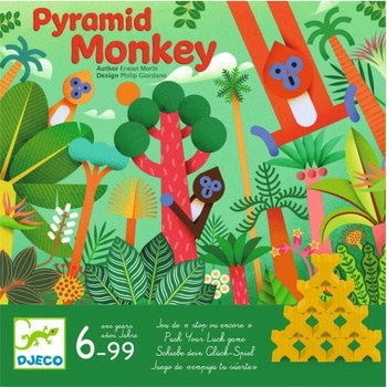 Djeco Pyramída opíc: hra stavania pyramíd