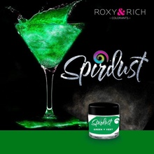 Roxy and Rich Metalická barva do nápojů Spirdust zelená 1,5 g