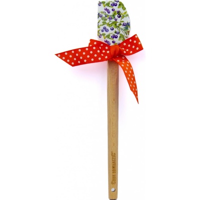 ALVARAK Stierka kuchynská 21 cm, silikón/drevo, čučoriedky