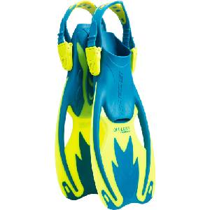 CRESSI Rocks Kid Snorkeling Fins for Children - Adjustable Fins - Quick Putting On, Adjustable Foot Area - Diving Fins & Swimming Fins Children - Blue - S/M (26/32) - USF020202B (USF020202B)