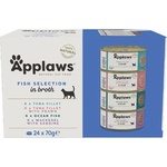 Applaws Fish Selection Консерва за котки, избор на риба в бульон 24 x 70 г