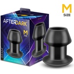 Afterdark Bram Open Hollow Anal Plug Black M
