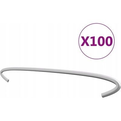zahrada-XL Gabionová táhla 100 ks pozinkovaná ocel 30 cm