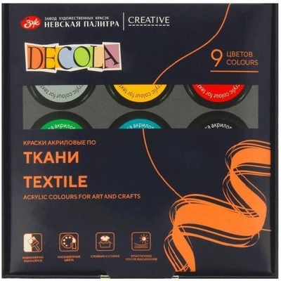 Decola sada barev na textil 9 ks 20 ml