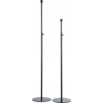 NASTAVITELNÝ STOJANOVÝ SVÍCEN matný černý kov 82-154cm