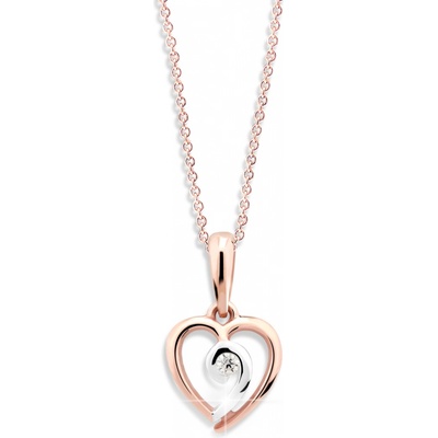 Cutie Jewellery bicolor prívesok z ružového zlata Z6298 1609 40 10 X R4
