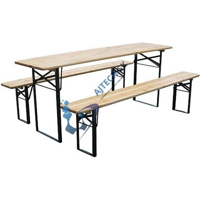 Set pivny DORTMUND Max, stôl 220x70x77 cm, 2x lavica 220x25x47 cm, drevo 27 mm 802032