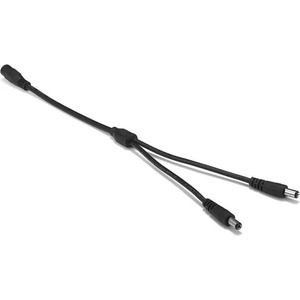 DeTech DC Сплитер DeTech, 5.5x2.1, 1 към 2, 0.4m, Черен - 18364