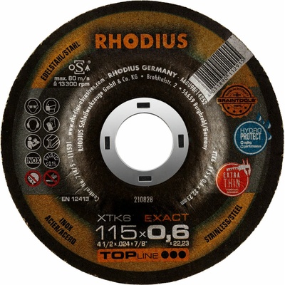Rhodius rezný kotúč 115 x 0,6 x 22,23 mm 211301 10 ks