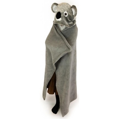 Cozy Noxxiez Koala hrejivá deka s kapucňou so zvieratkom a labkovými vreckami