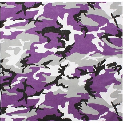Šátek Jumbo fialové maskování violet camo