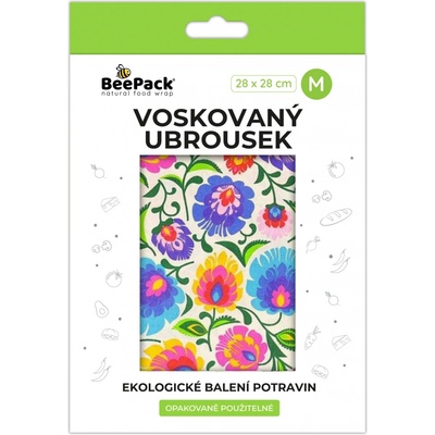 Beepack Voskovaný ubrousek lidové květy 28x28cm