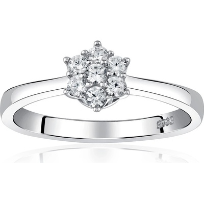 FLORINA zásnubní stříbrný prsten s Brilliance Zirconia JJJR2338R