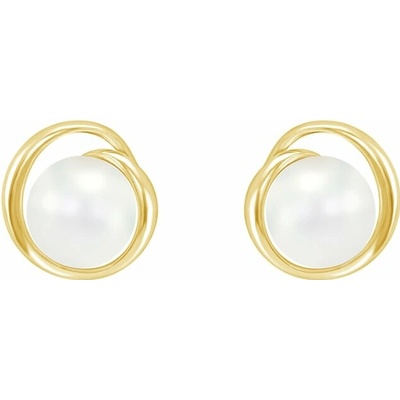 Eppi strieborné perlové náušnice Colton E41189