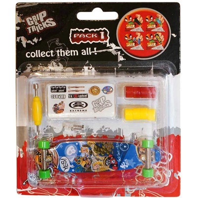 Grip & Tricks Играчка за пръсти long board, син (gt-f-lb-blue)