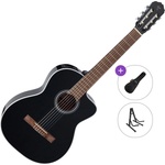 Takamine GC2CE Standard SET 4/4 Black Класическа китара с предусилвател