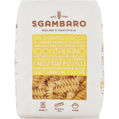 Sgambaro bronzové ťahané Fusilli No.93 0,5 kg
