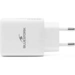 Bluestork Мрежово зарядно устройство Bluestork - PW-65-CCA/0C (2xUSB-C, USB-A, 65W, бяло) (PW-65-CCA/0C)