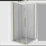 Mexen Velar плъзгаща се душ кабина 120 x 120 см, прозрачна, златна - 871-120-120-01-50 (871-120-120-01-50)