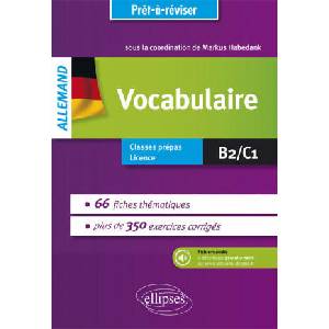 Prêt-à-réviser. Allemand. Vocabulaire en 66 fiches thématiques avec exercices corrigés [B2-C1]. Avec fichiers audio | Habedank, Ziemer, Piou (2017)