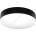 Ecolite WML500-CCT/50W/CR - LED Плафониера MAKARON LED/50W/230V IP44 черен (EC0488)