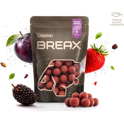 Delphin BreaX SweetBERRY Moruše Jahoda Švestka 300 g - 24 mm