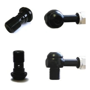 Banjo skrutka POWERHOSEPLUS 110125D / BLACK 10x1.25mm čierny