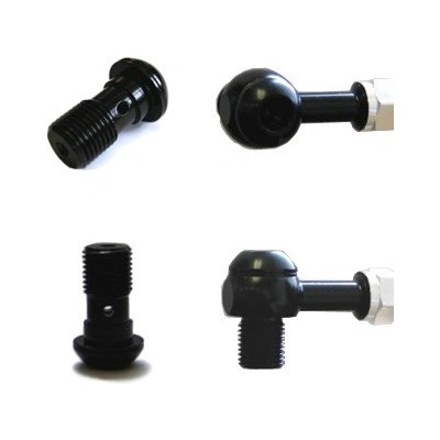 Banjo skrutka POWERHOSEPLUS 110125D / BLACK 10x1.25mm čierny