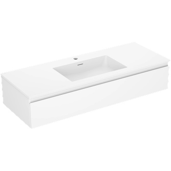 Mexen Orio шкаф за баня 120 см с мивка Otis, 1 чекмедже, бял мат - 91A10-12023-1-BF01-W18M01 (91A10-12023-1-BF01-W18M01)