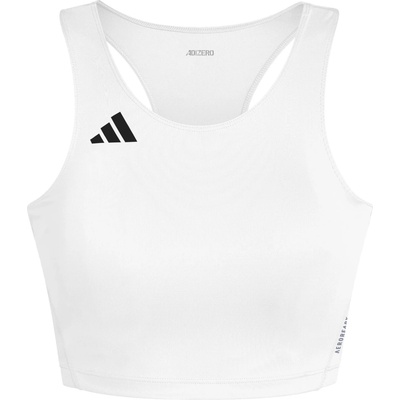 adidas Дамски спортен сутиен adidas Women's ADIzero Essentials Running Crop Top Sports bra - White - размер XS (114-4086-0212)