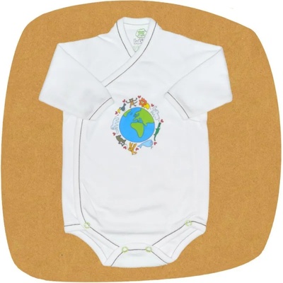 For Babies Боди камизолка с дълъг ръкав For Babies - Global, 0 месеца (00921 b)