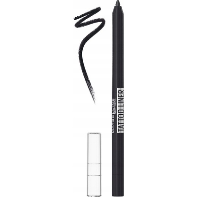Maybelline Voděodolná gelová tužka na oči Tattoo Liner Gel Pencil 900 Deep Onyx 1,3 g – Zboží Dáma