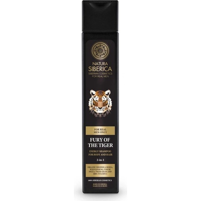 Natura Siberica Men energizujúci šampón na vlasy a telo Fury of the Tiger 250 ml
