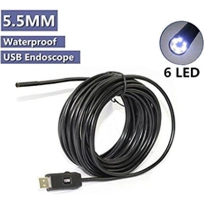 W-star Endoskopická kamera USB UCAM5x5 sonda 5,5mm 5m HD měkký kabel konektor 3V1 USBC – Zbozi.Blesk.cz