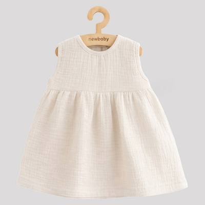 Dojčenské mušelínové šaty New Baby Ella linen