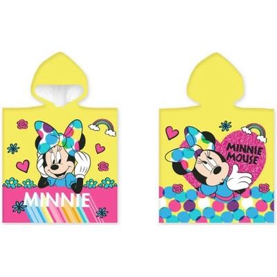 BrandMac dětské pončo MINNIE žluté 50 x 100 cm