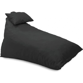 Pufrelax Пуф шезлонг и декортаивна възглавница Kudos, за открито, Тъмно сив