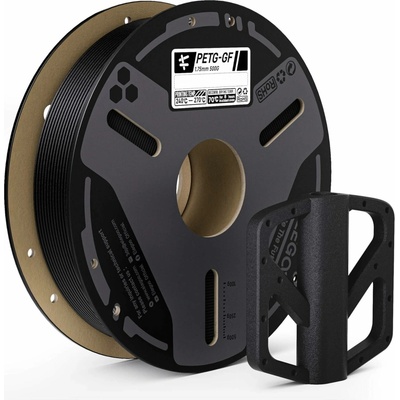 Elegoo PETG-CF Carbon fiber 1,75 mm 1 kg, Černá – Zboží Živě