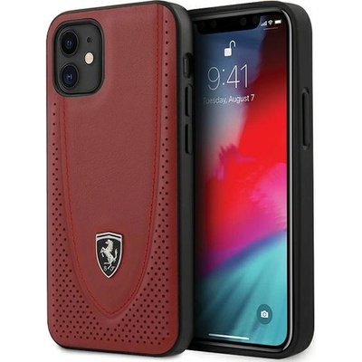 Ferrari Калъф за телефон Ferrari Hardcase Off Track Perforated за iPhone 12 Mini 5.4", червен (3700740479261)