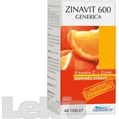 Generica Zinavit 600 40 cucavých tablet