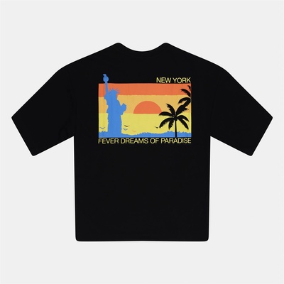 Rose London Тениска Rose London Fewer Dreams T-shirt - Black