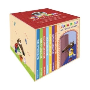 P'TIT LOUP - BIBLIOTHÈQUE "MES 7 LIVRES DE LA SEMAINE" | Orianne LALLEMAND (ISBN: 9791039506892)