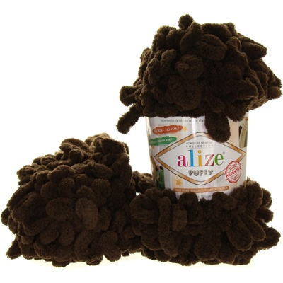 Alize Puffy 26 tmavě hnědá