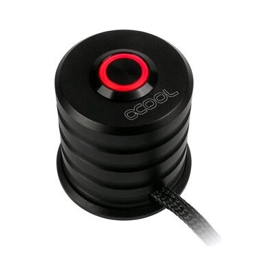 Alphacool Powerbutton s tlačítkem 19 mm s červeným osvětlením - Deep Black 17434 – Zboží Živě