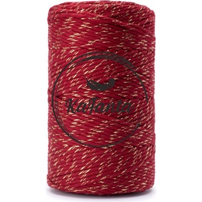 Macrame příze KaFanta PREMIUM 3mm/200m - wine gold