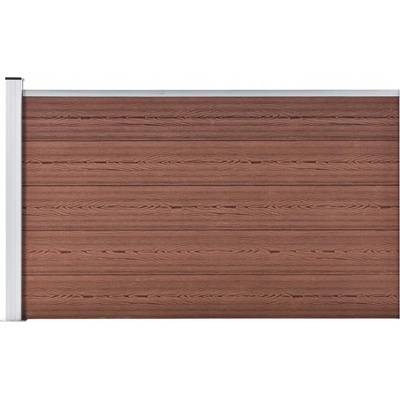 zahrada-XL Zahradní plot dřevoplast 175 x 105 cm hnědý