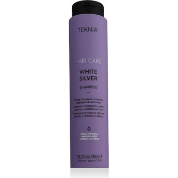Lakmé Teknia White Silver Shampoo 300 ml шампоан за неутрализиране на нежеланите топли тонове на руса и сива коса унисекс