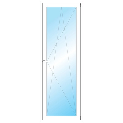 OKNA HNED Plastové okno 60x169 cm (600x1690 mm) bílé otevíravé a sklopné pravé