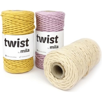 Mila Twist macrame provázek 3mm 330g 100m