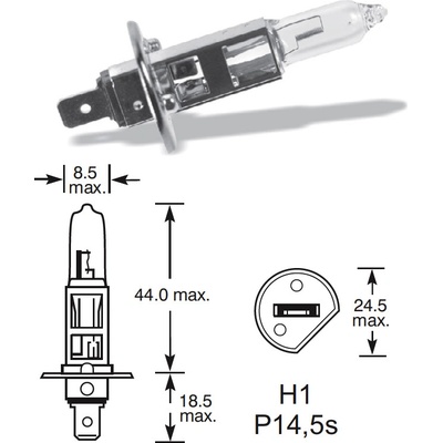 Elta H1 P14,5s 12V 55W